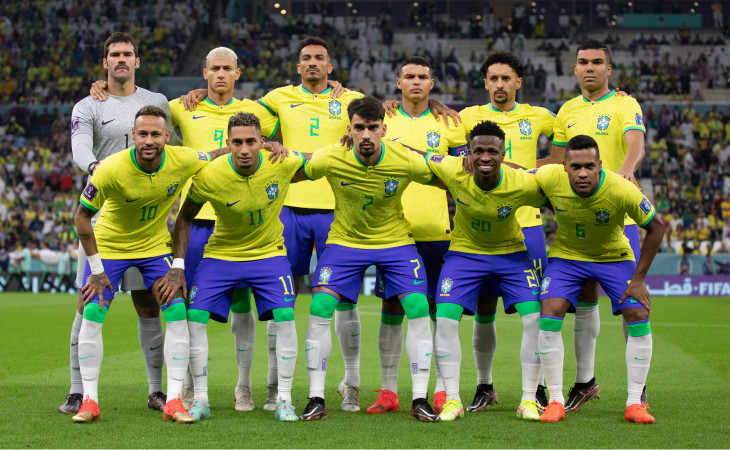 No primeiro jogo, a seleção brasileira ganhou de 2x0 contra a Sérvia. Foto: Lucas Figueiredo/CBF
