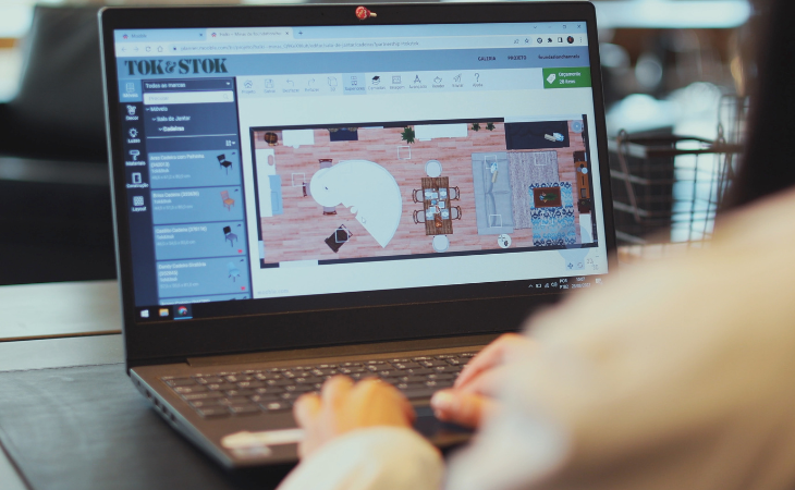 Clientes podem criar, decorar e comprar itens que já compõem ambientes projetados das lojas (Foto:Divulgação)