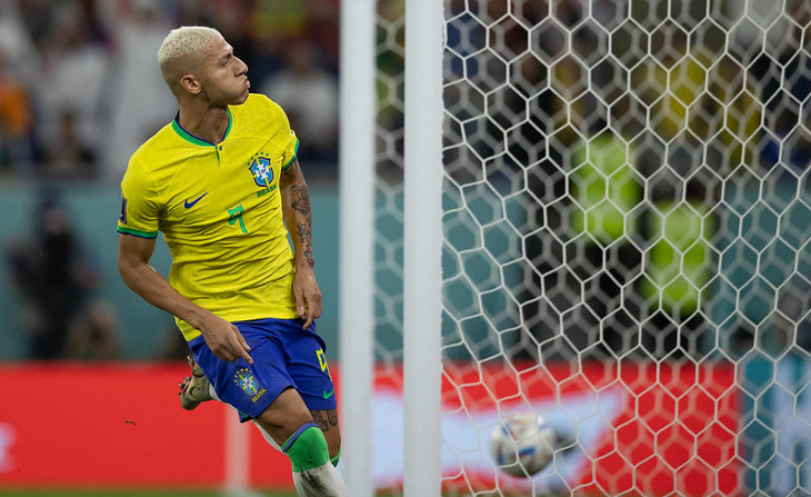 Richarlison foi um dos destaques do Brasil na Copa. Foto: Lucas Figueiredo/CBF