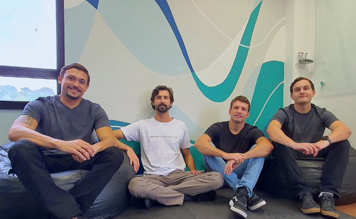 Da esquerda para a direita: Renan Lecheta; Luiz Paulo Magalhães; Ivan Alberti; e Marcos Felipe Nuernberg (Foto: Divulgação)