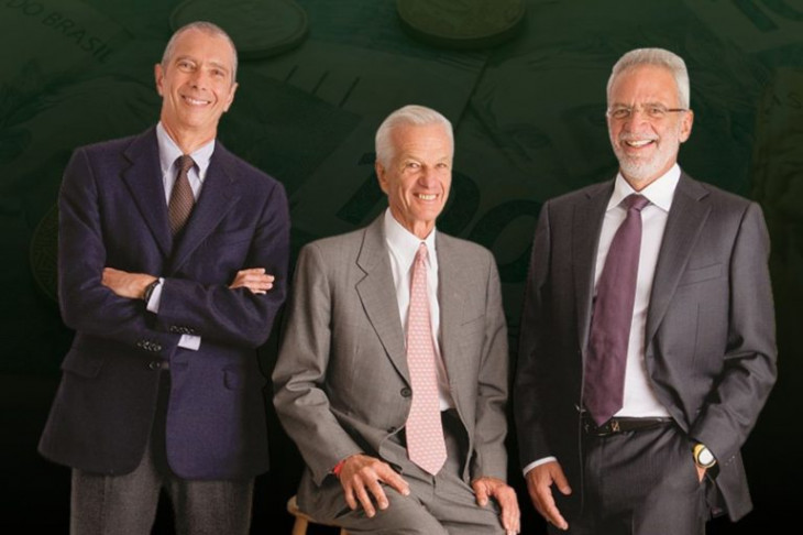 Carlos Alberto Sicupira, Jorge Paulo Lemann e Marcel Herrmann Telles. Foto: Divulgaçao.