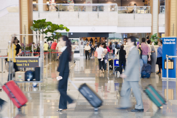 Um dia complicado no aeroporto de Frankfurt. Foto: Depositphotos.