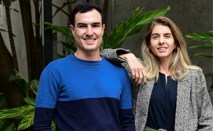 Lucas Pena, CEO da Pact, e Luiza Arieta, sócia da Pact. Foto: Divulgação