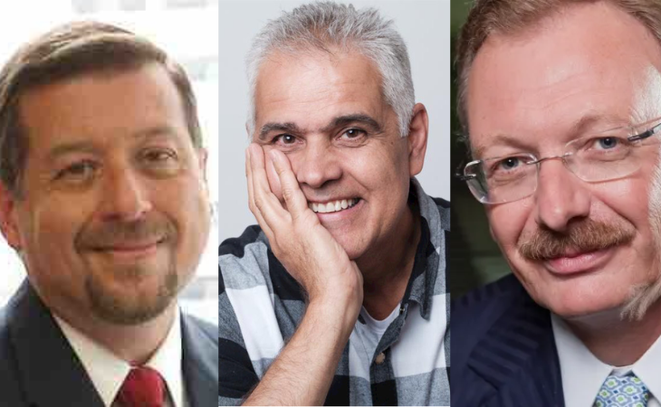 Da esquerda para a direita: Mário Anseloni, João Bezerra Leite e Dorival Dourado Jr. (Foto: LinkedIn)