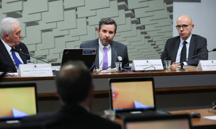 Leonardo Coelho Pereira, durante audiência no Senado. Foto: Agência Brasil.