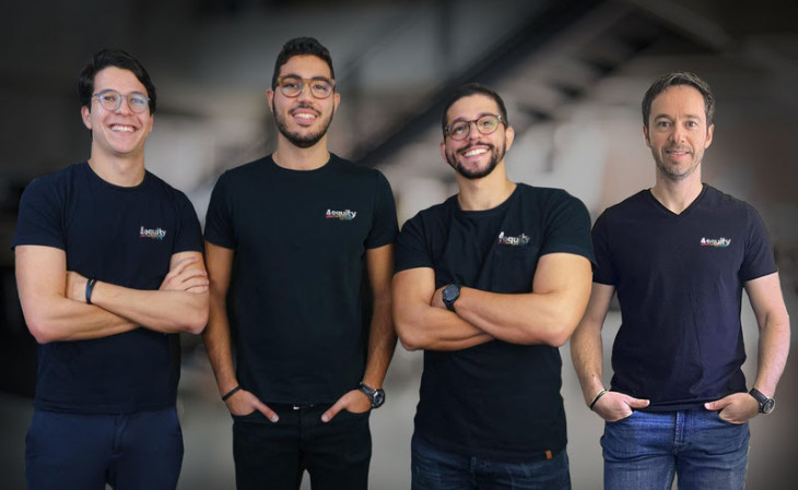 Quarteto de fundadores da 4Equity. Foto: divulgação.