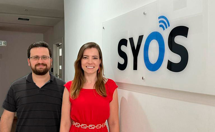 Paulo Lerner (Syos) e Caroline Dallacorte (Pack ID). Foto: divulgação.