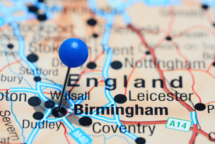 Birmingham é a segunda maior cidade do Reino Unido. Foto: Depositphotos.