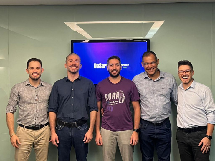 Esdras Moreira, Thiago Guedes Pereira, Brayan Poloni Cislaghi, Flávio Silva e Mauricio Gimenes.