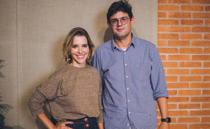 Ana Luiza McLaren e Tiê Lima, cofundadores da Enjoei. Foto: Divulgação
