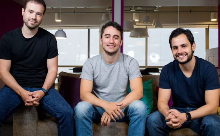 Renato Farias (COO), Bernardo Ribeiro (CMO) e Rafael Cló (CEO), co-fundadores da insurtech Azos (Foto: Divulgação)