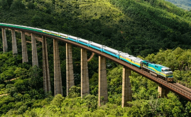 A Estrada de Ferro Carajás (EFC) possui 892 km de extensão. Foto: Divulgação/Vale