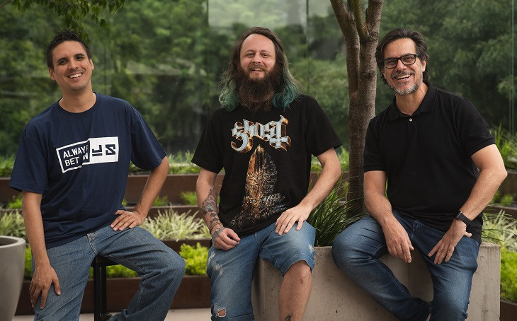 Felipe Nascimento Moura, Jaydson Gomes e César Paz. Foto: Divulgação