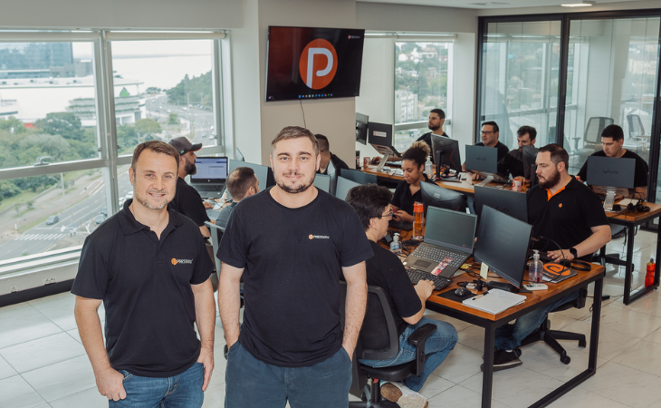 Fabiano Machado e Pietro Francelino, sócios da Presativ (Foto: Divulgação)