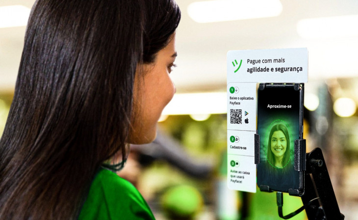 Segundo a empresa, este é o primeiro mercado de autoatendimento com a solução da Payface. Foto: Divulgação