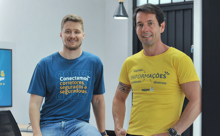 Gabriel Ronacher e André Marques, respectivamente CEO e COO da Agger (Foto: Divulgação)