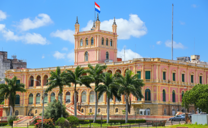 Palácio Presidencial de Assunção, no Paraguai (Foto: Depositphotos)