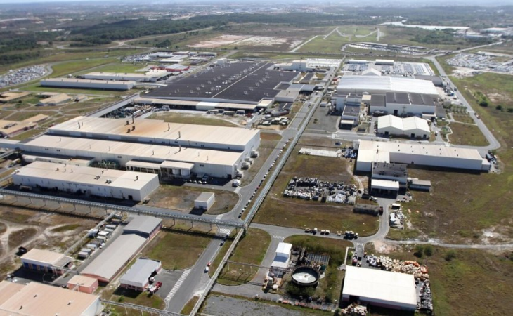 Fábrica da BYD em Camaçari (Foto: Reprodução)