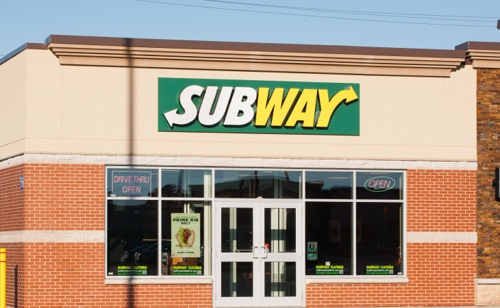 A Subway é uma das maiores marcas de restaurantes do mundo. Foto: Depositphotos