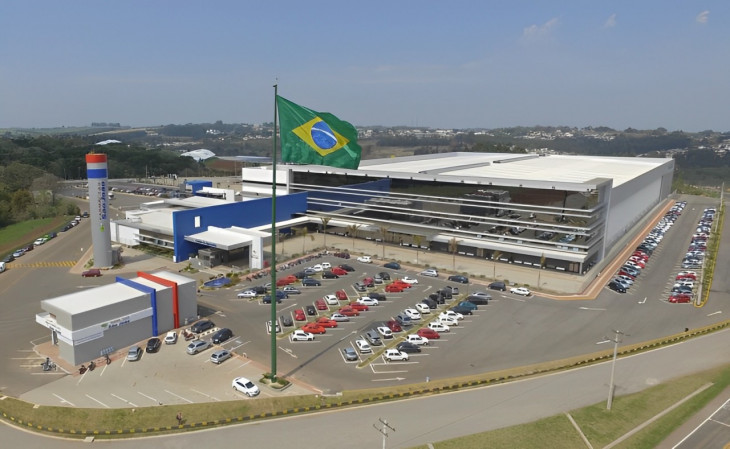 O CD possui mais de 40 docas de carga e descarga para caminhões. Foto: Divulgação