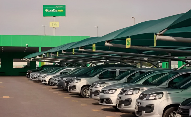 A Localiza possui cerca de 606 mil carros em sua frota. Foto: Divulgação