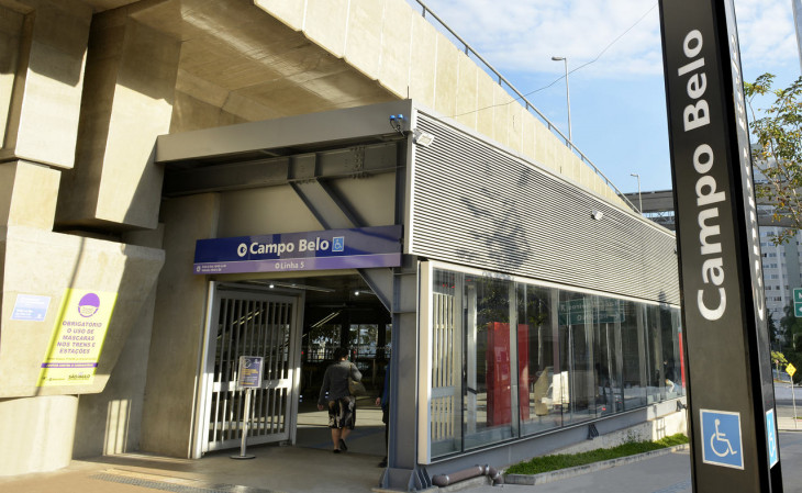 Estação Campo Belo será a primeira a receber equipamentos. Foto: divulgação.