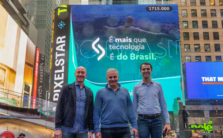 Alencar Berwanger, diretor de RI; Carlenio Castelo Branco, CEO, e Carlos Valle, diretor de Desenvolvimento da Senior. Foto: Divulgação/Senior.