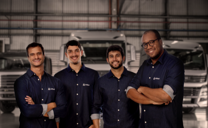 Victor Cavalcanti (CEO), Henrique Lima (CSO), Lucas Bastos (CPO), Vitor Reis (COO) (Foto: Divulgação)