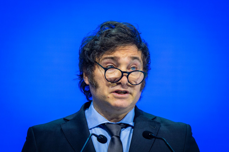 Javier Milei. Foto: Fórum Econômico Mundial/Ciaran McCrickard