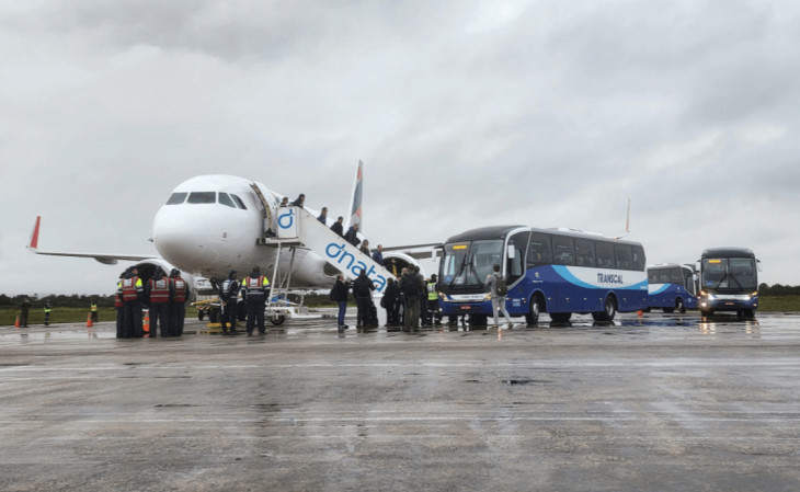 Operação na Base Aérea de Canoas. Foto: divulgação/Fraport.