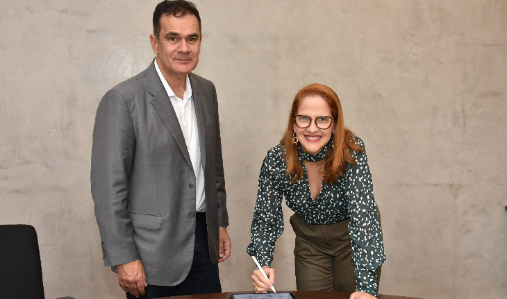 Telmo Costa, CEO da Meta, e Paula Simões, vice-presidente executiva da FDC.