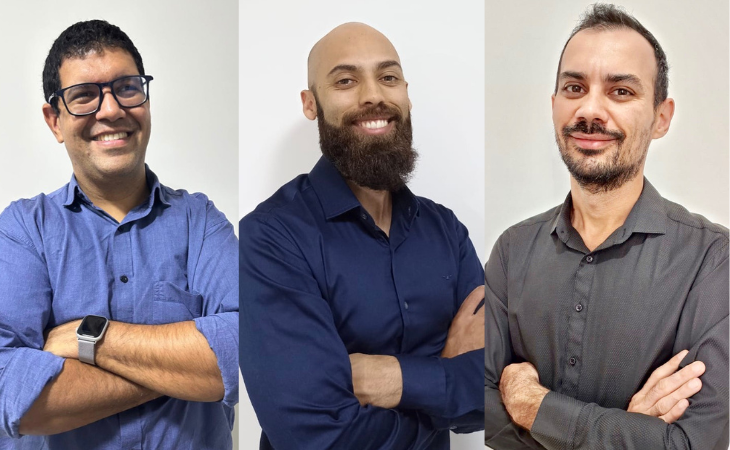 Bruno Rodrigues, Abner Gomes e Patrício Frota (Foto: Divulgação)