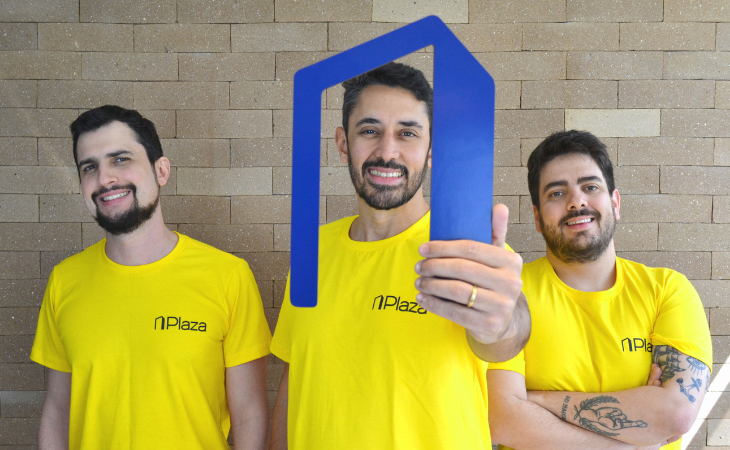 Vicente Alencar, Julio Viana e Pedro de Cicco, cofundadores da Plaza (Foto: Divulgação)