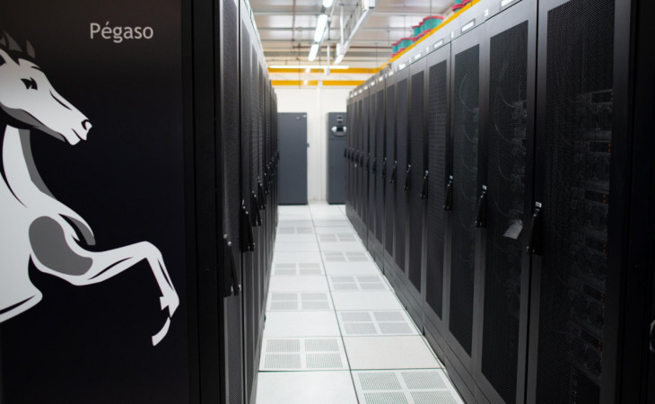 Pegasus, um dos supercomputadores atuais da Petrobras. Foto: Felipe Gaspar / Agência Petrobras.