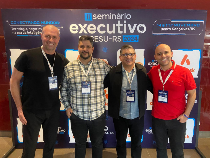 Marcelo Manoel (Arezzo), Gustavo Almeida (Fruki), Sandro Braido (Grendene) e Fabiano Longaray (Sinosserra).