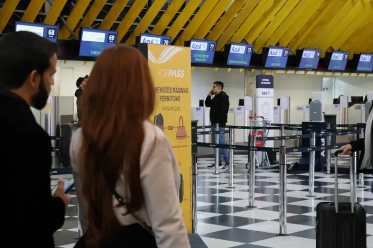 Área de check-in de Congonhas - Foto: Rovena Rosa - Agência Brasil