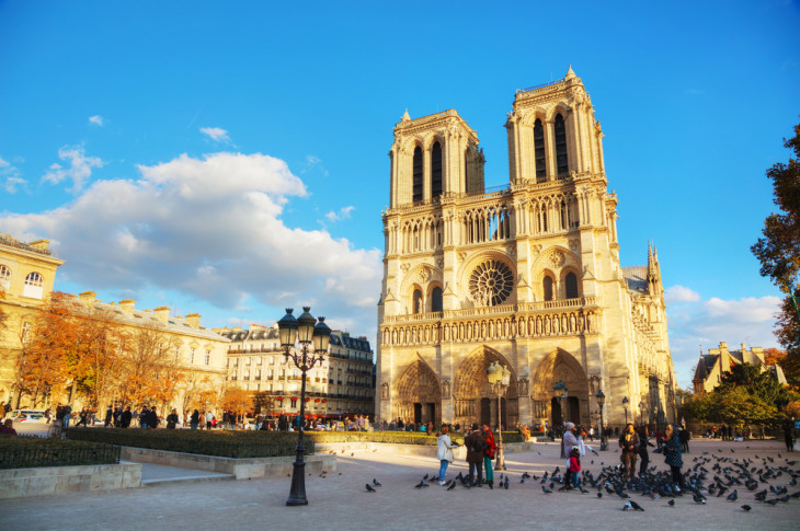 Notre Dame é um símbolo da França. Foto: Depositphotos.