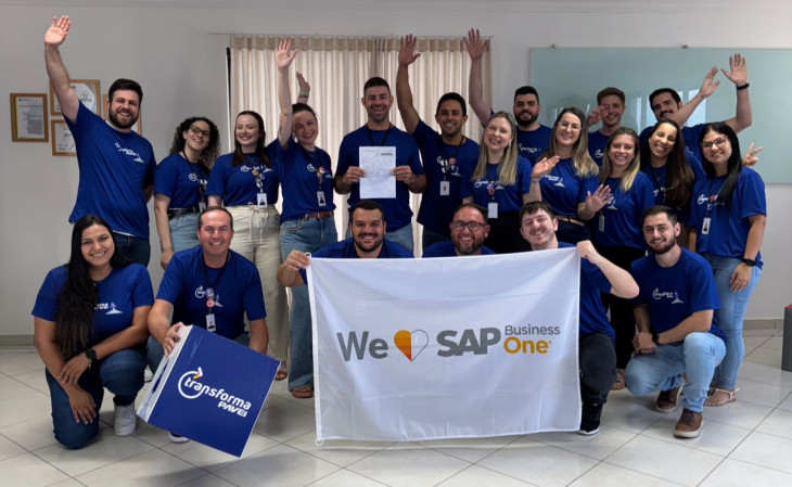 Equipe envolvida no projeto da Pavei Brands. Foto: divulgação.
