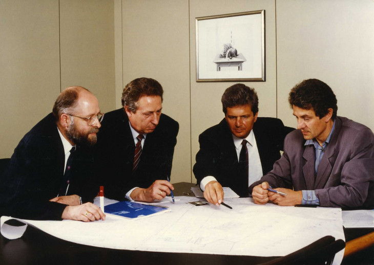 Fundadores da SAP, num dia desses em 1988. Foto: SAP.