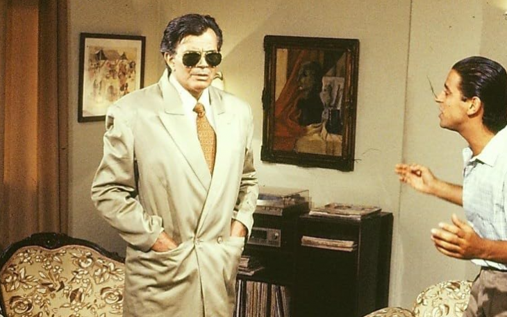 Tarcísio Meira como Aristênio Catanduva em Araponga. O ano era 1990.