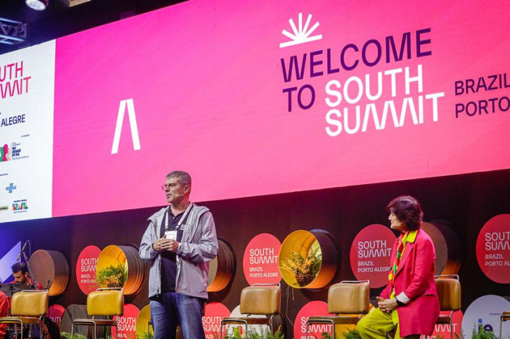 José Renato Hopf durante o South Summit. Foto: Alex Rocha/PMPA