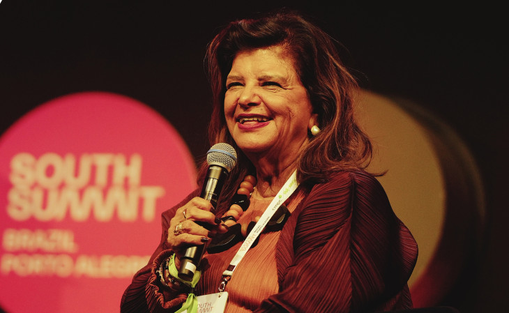 Luiza Helena Trajano durante o South Summit Brazil 2025. Foto: divulgação.