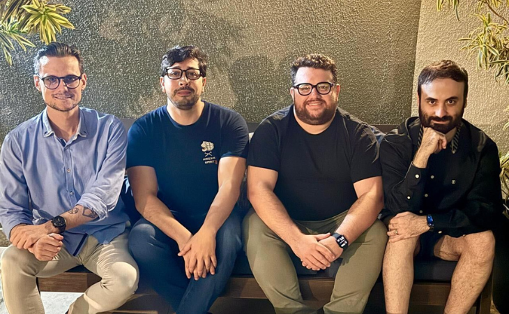 Jon Vaz, Matheus Piffer, Paulo Bardini e Felipe Lobo (Foto: Divulgação)