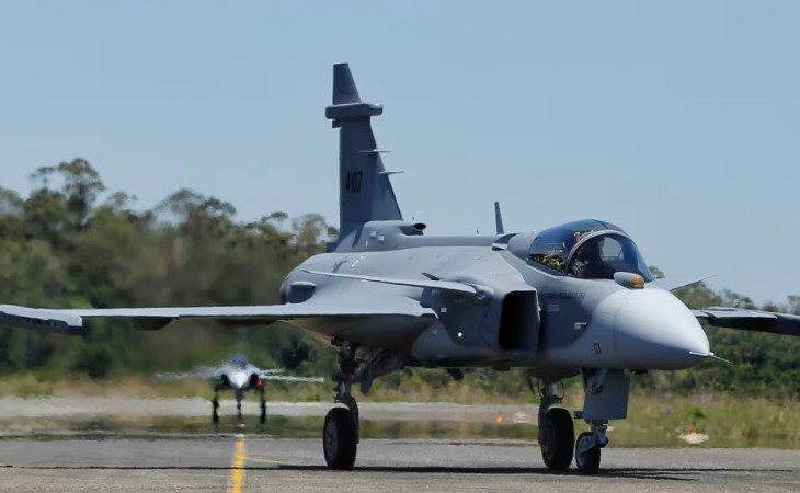 Caça F-39 Gripen - Foto: Divulgação SAAB