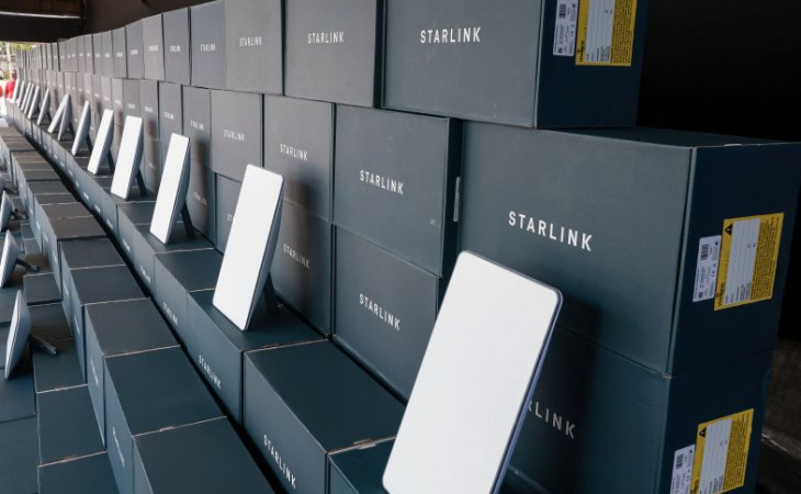 Antenas da Starlink adquiridas pelo governo do Pará - Foto: Marcos Santos - Agência Pará