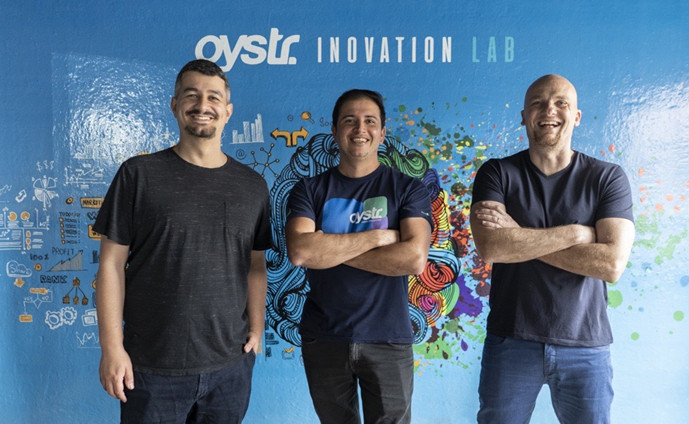 Sócios-fundadores da Oystr: Jonas Pacheco, CTO, Rafael Caillet, CEO e Leandro Cruz, Head de Big Data e Machine Learning - Foto: Divulgação