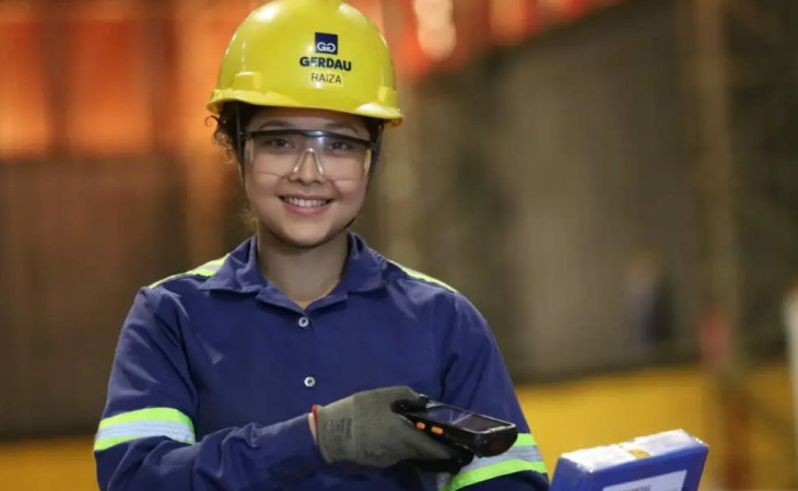 Colaboradora Gerdau - Foto: Divulgação Gerdau