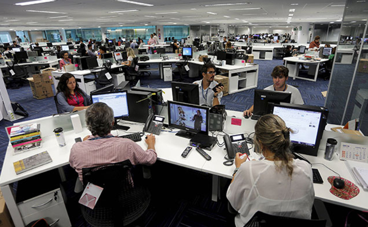 Redação do jornal O Globo (Foto: Divulgação)
