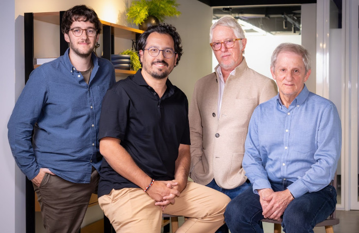Lucas Giannini, CEO da Fundação Behring, Cristiano Franco, Marcelo Lacerda e Sérgio Pretto. Foto: Divulgação.