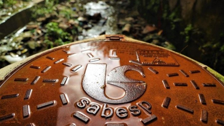 Bueiro da Sabesp. Foto: Divulgação.